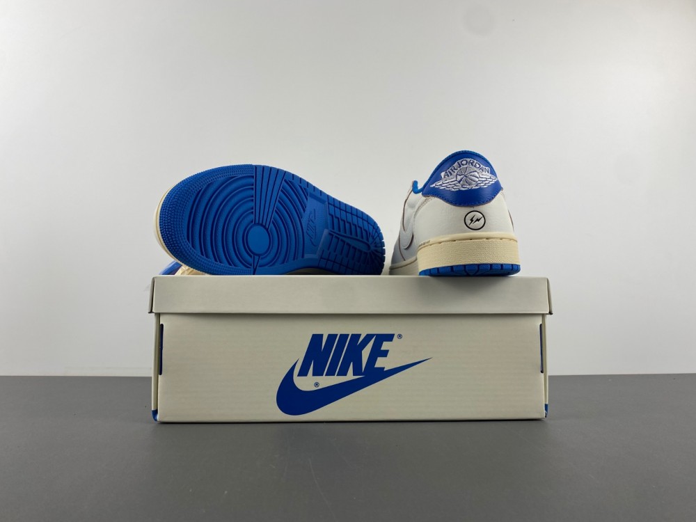 Jordan 1 Retro Low OG SP Fragment x Travis Scott Sail Military Blue DM7866-104