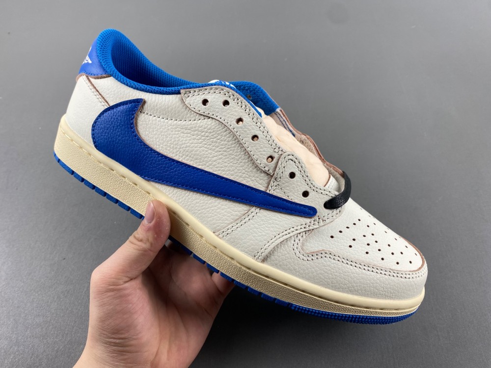 Jordan 1 Retro Low OG SP Fragment x Travis Scott Sail Military Blue DM7866-104