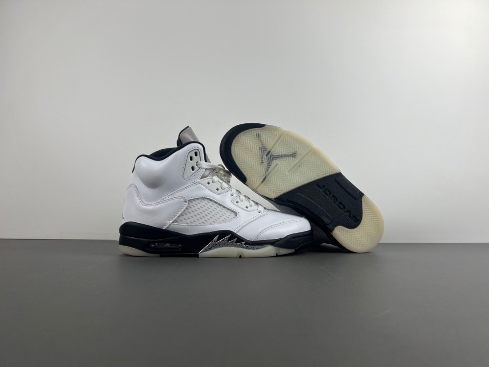 Air Jordan 5 Retro White Black  DD0587-110