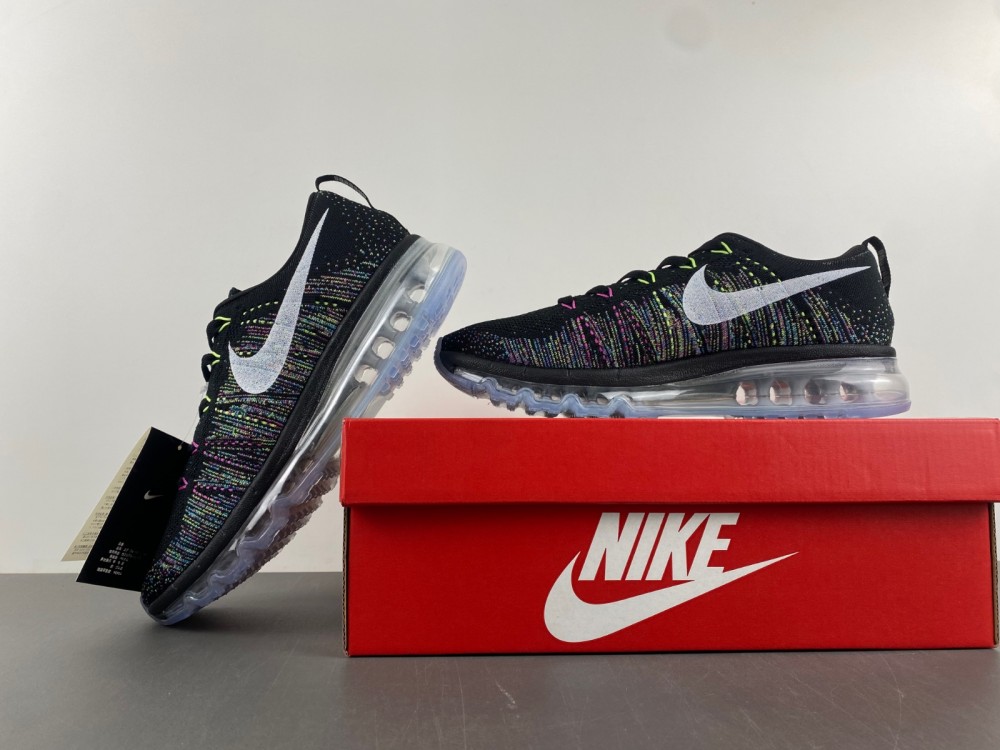 Nike Flyknit Air Max Black Multi-Color  620469-015