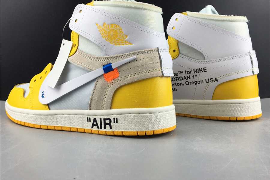 Jordan 1 Retro High OFF-WHITE Canary Yellow AQ0818-149