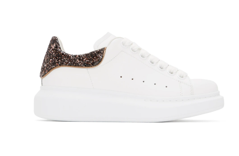 alexander M*Q*en white & pink glitter
