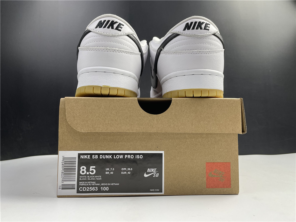 Nike SB Dunk Low Orange Label White Black CD2563-100