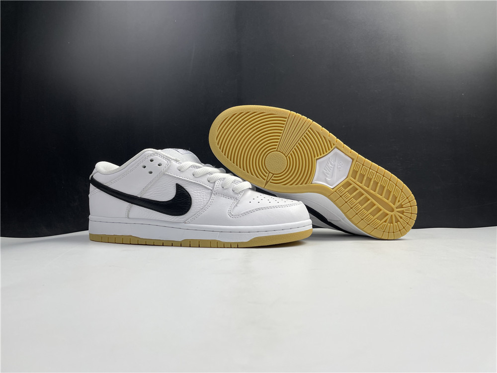 Nike SB Dunk Low Orange Label White Black CD2563-100