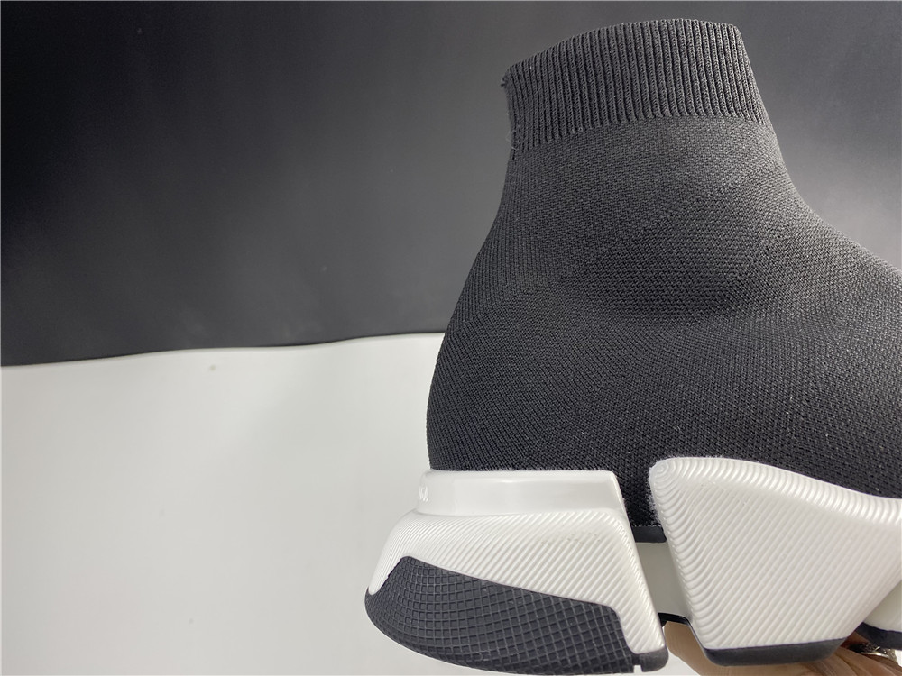 Balenc1a9a Black & White Speed 2.0 Sneakers
