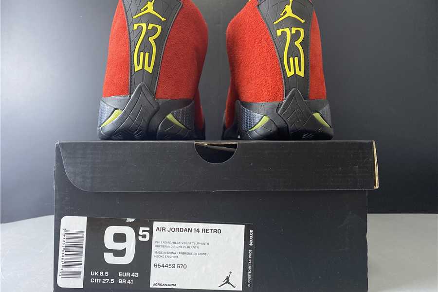 Air Jordan 14 Ferrari 654459-670