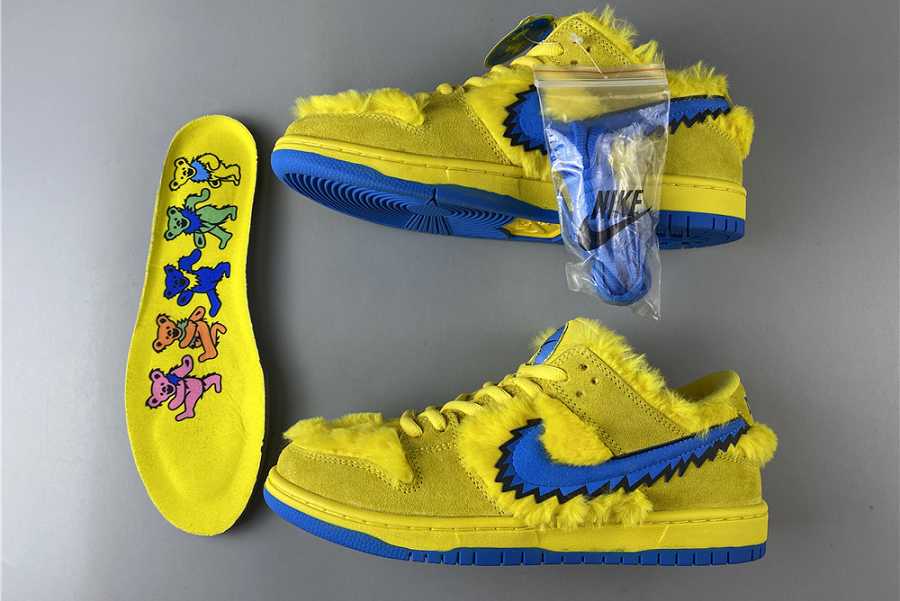 Nike SB Dunk Low Grateful Dead Bears Opti Yellow  CJ5378-700