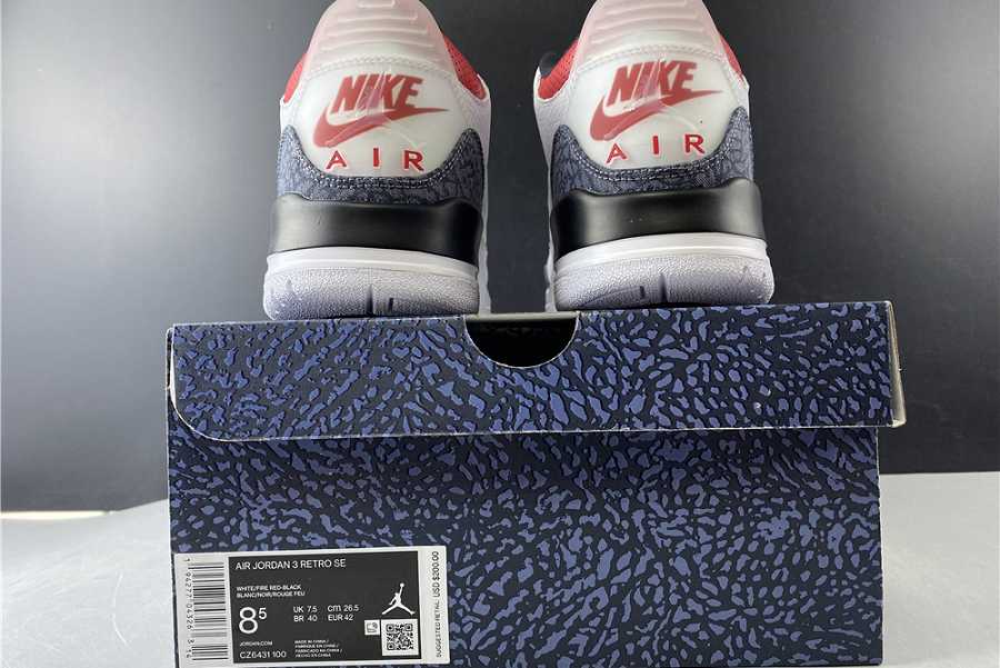 Jordan 3 Retro SE Fire Red Denim