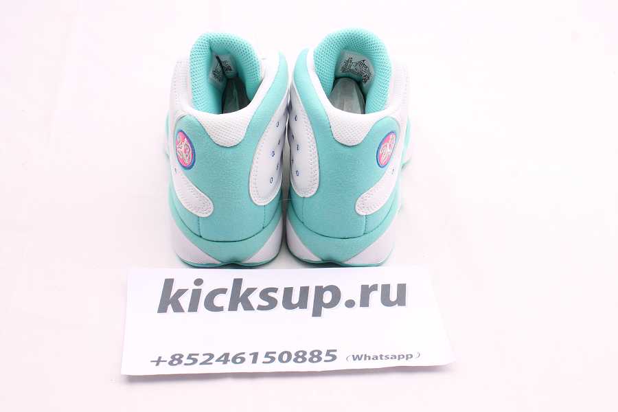Air Jordan 13 Retro White Soar Green Pink (GS)  439358-100