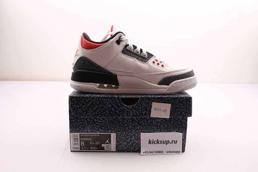 Air Jordan 3 SE DNM Fire Red White CZ6431-100