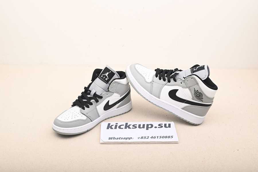 Nike Air Jordan 1 Mid Light Smoke Grey 554724-092