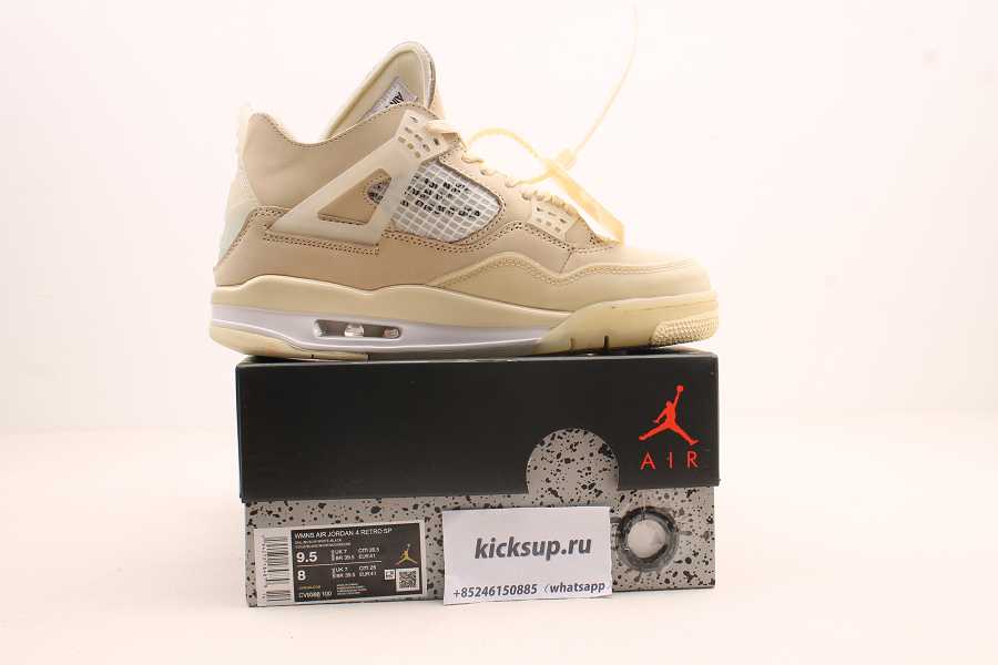 Air Jordan 4 Retro Off-White Sail (W) CV9388-100
