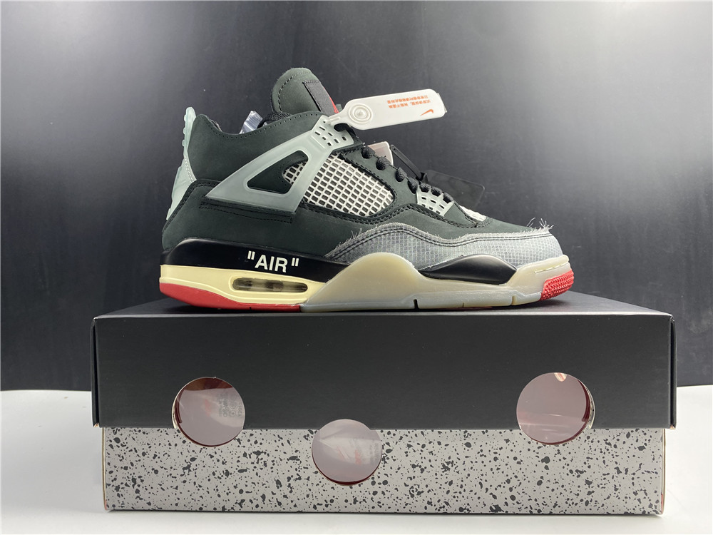 OFF-WHITE x Air Jordan 4 Bred CV9388001