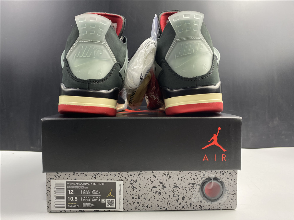 OFF-WHITE x Air Jordan 4 Bred CV9388001