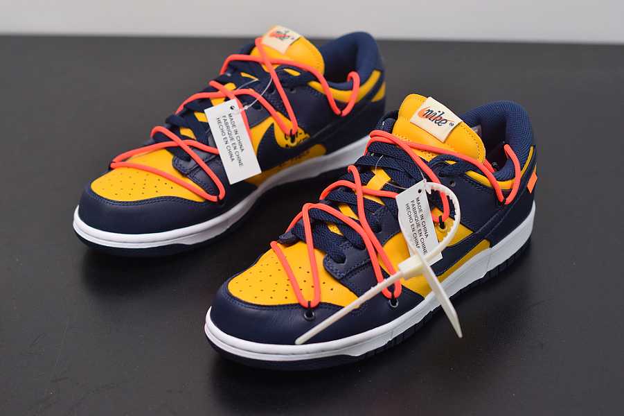 Nike Dunk Low Off-White University Gold Midnight Navy  CT0856700