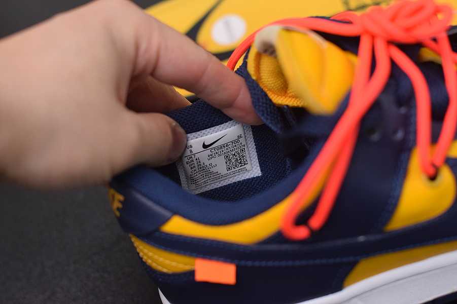 Nike Dunk Low Off-White University Gold Midnight Navy  CT0856700
