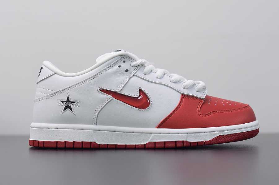 nike sb dunk low S*p*e jewel swoosh red ck3480600