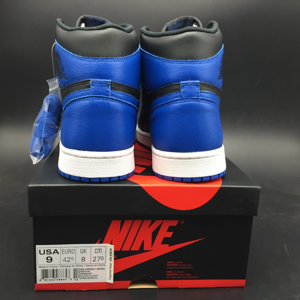 Nike Air Jordan 1 Retro Royal 2017 (GS) 575441-007