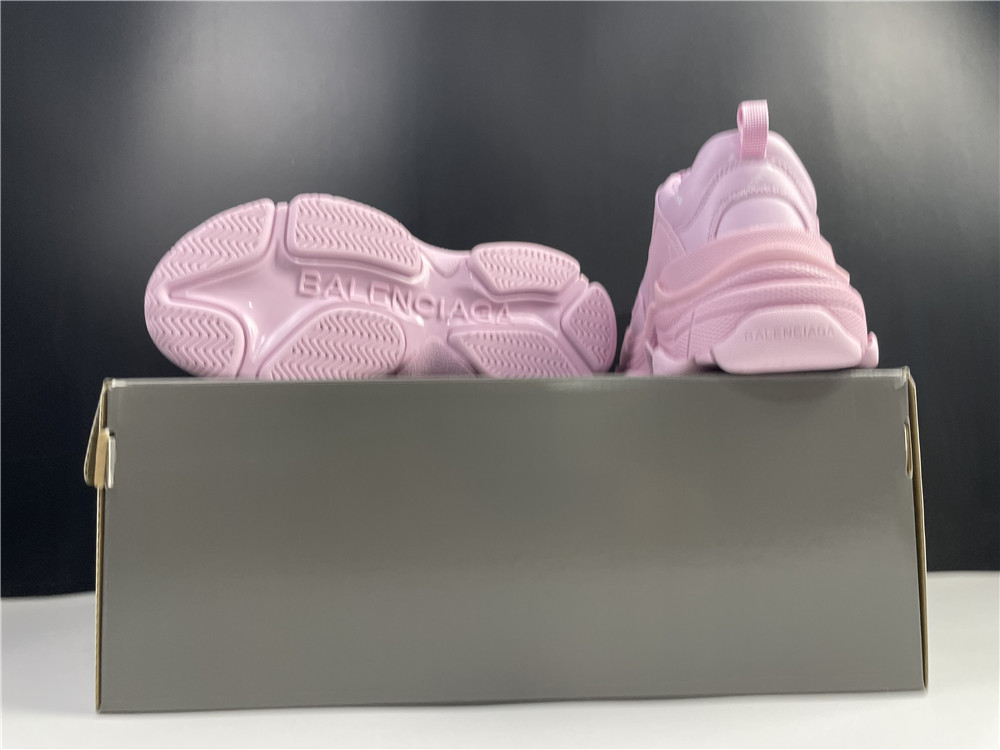 Ba1enc1aga Wmns Triple S Sneaker Allover Logo - Pink 524039 W2FA1 5090