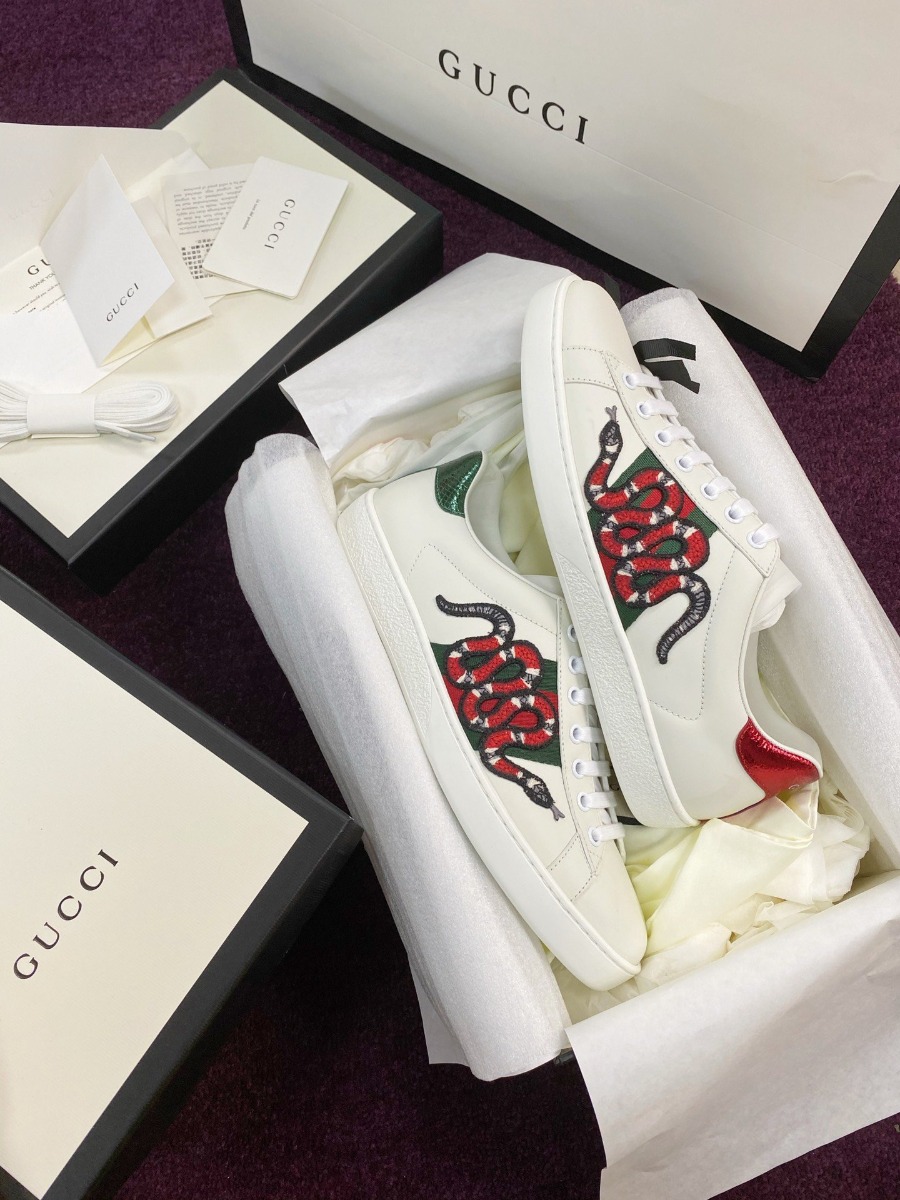 Gvcc1 White Snake New Ace Sneakers