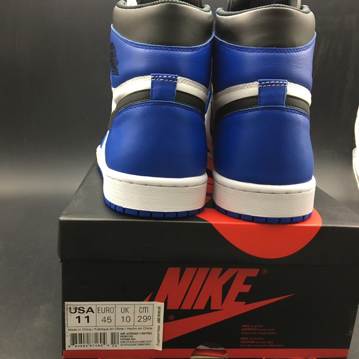 Jordan 1 Retro High OG Game Royal 555088-403