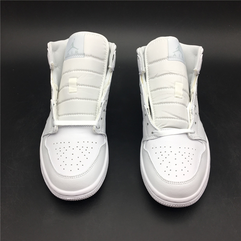 Nike Air Jordan 1 Mid Triple White (2018) 554724-109