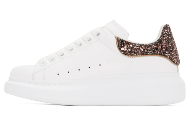 alexander M*Q*en white & pink glitter