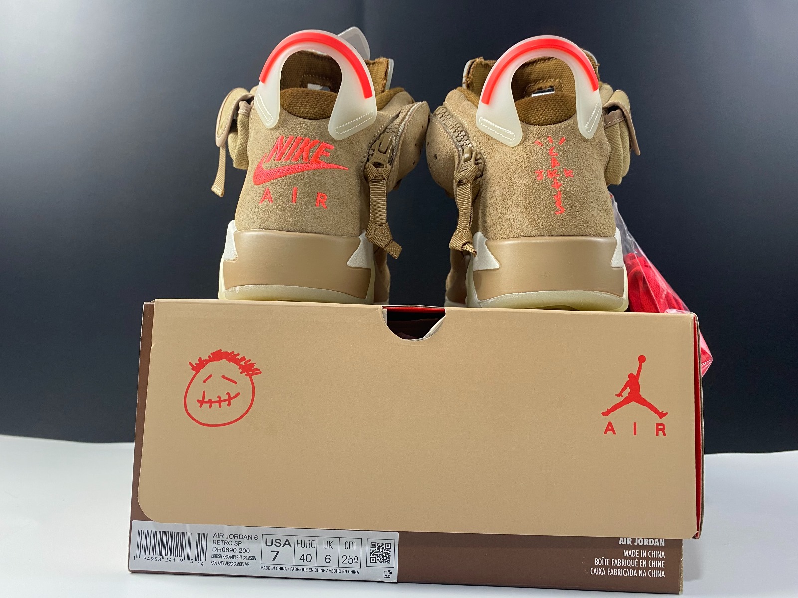 Jordan 6 Retro Travis Scott British Khaki DH0690-200