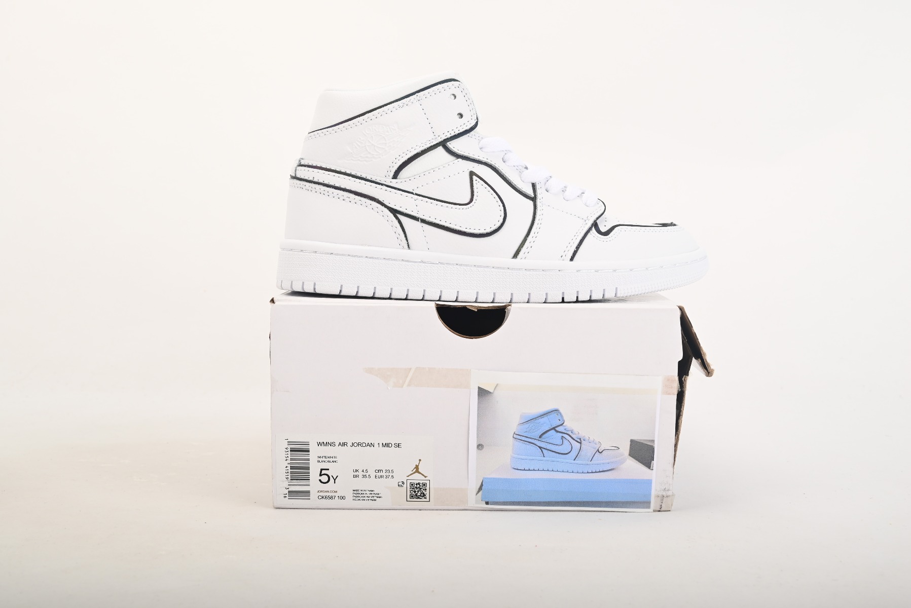 Jordan 1 Mid Iridescent Reflective White (W) CK6587-100