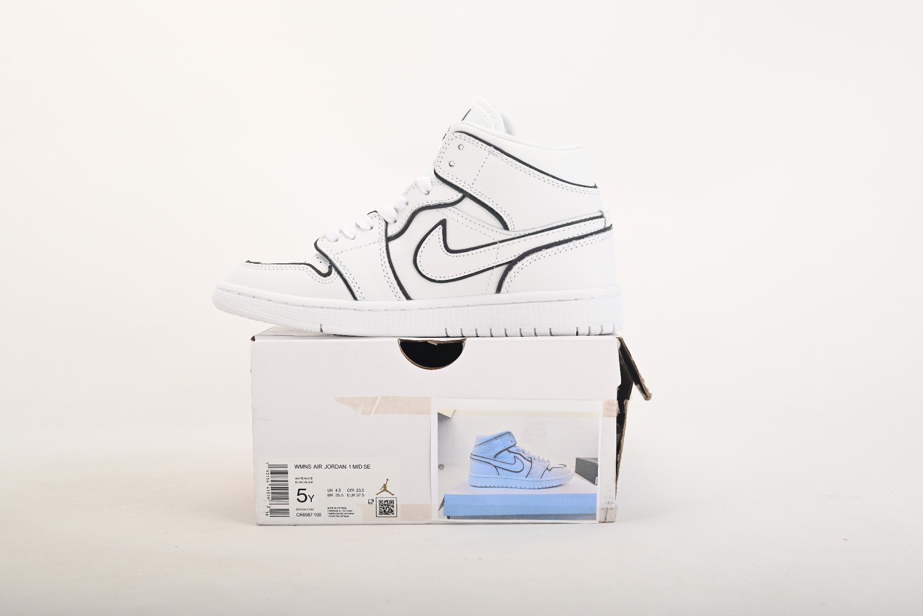Jordan 1 Mid Iridescent Reflective White (W) CK6587-100