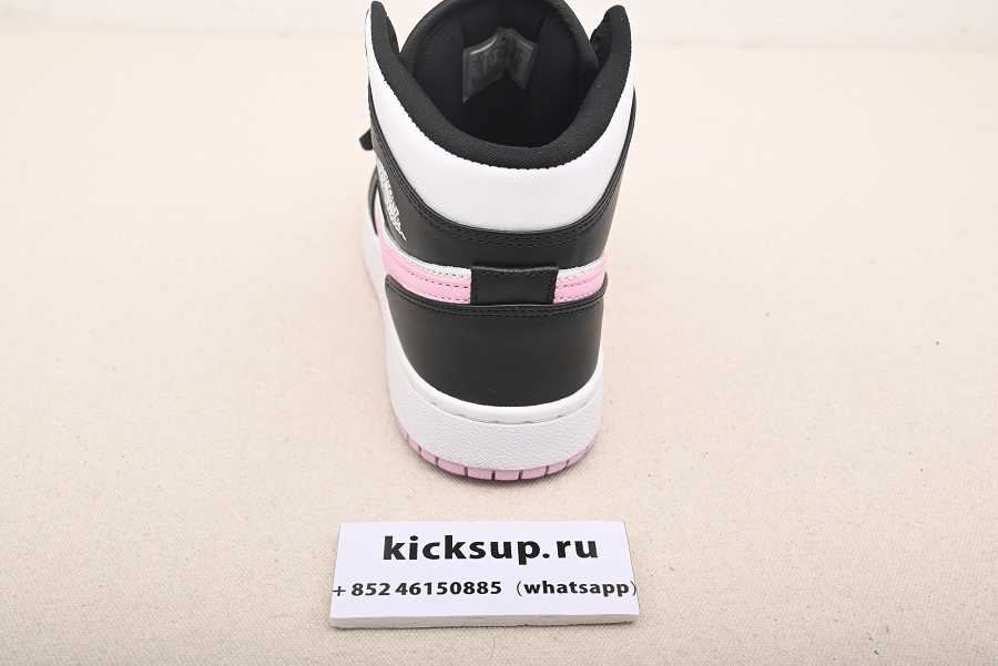 Jordan 1 Mid White Black Light Arctic Pink (GS)555112-103