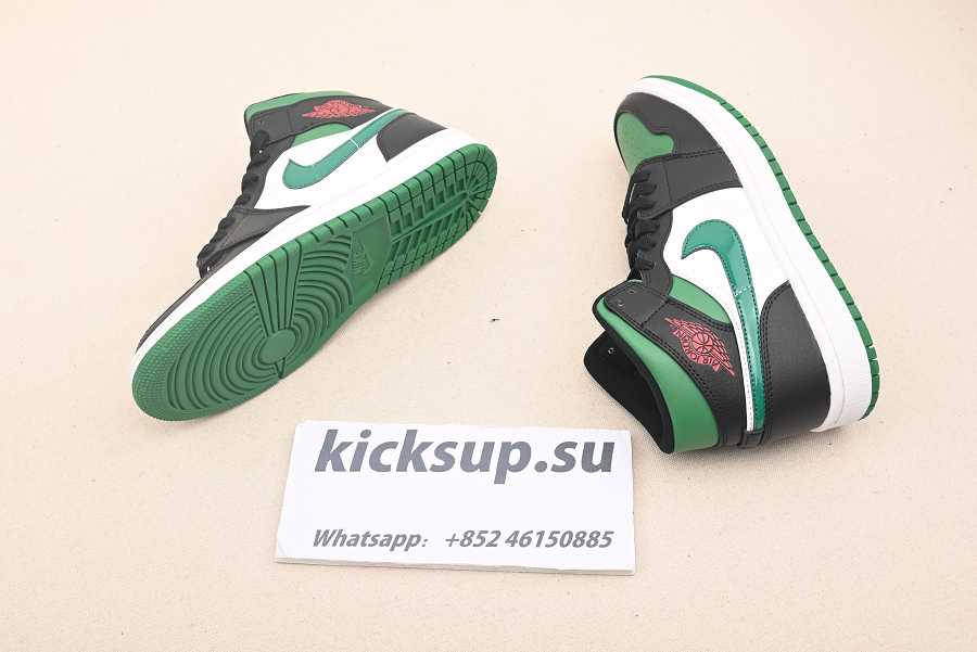 Nike Air Jordan 1 Mid Green Toe 554724-067