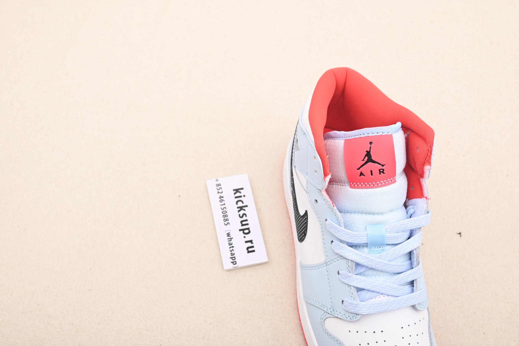 Nike Air Jordan 1 Mid Half Blue Polka Dot Swoosh (GS) 555112-400
