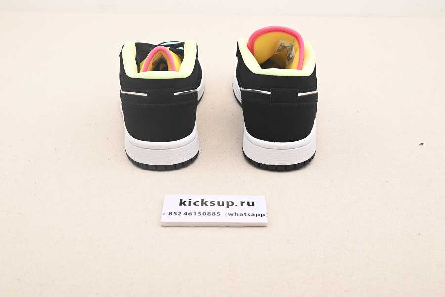 Nike Air Jordan 1 Low Black Aurora Green Laser Orange CK3022-013