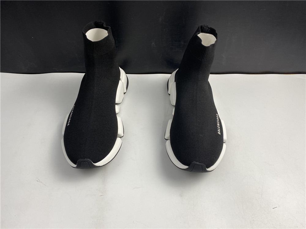Balenc1a9a Black & White Speed 2.0 Sneakers