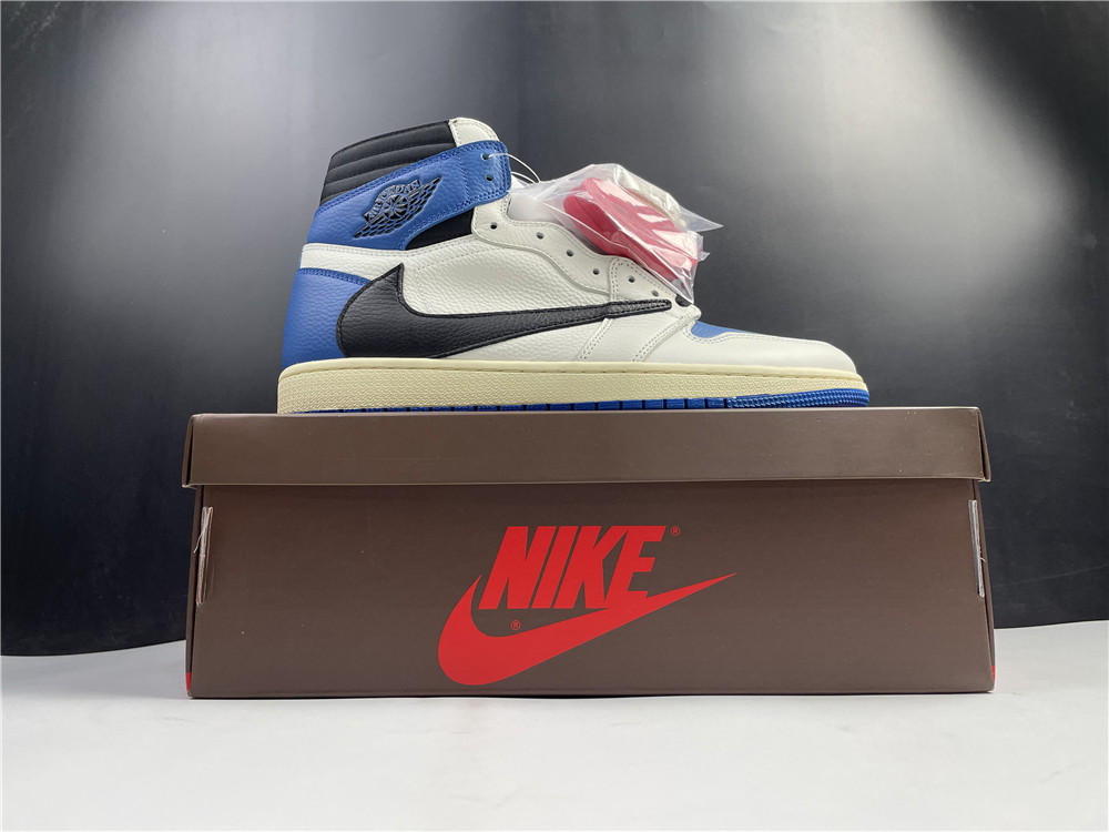 Air Jordan 1 Retro High OG SP Travis Scott Fragment Military Blue DH3227-105