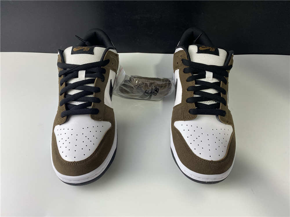 Nike SB Dunk Low White Black Trail End Brown304292-102