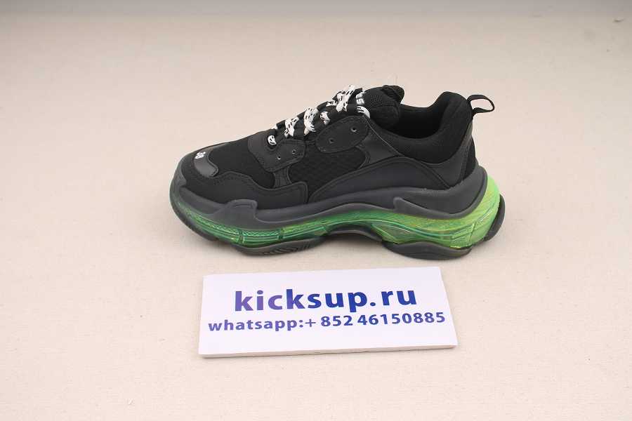 Ba1enc1aga Triple S Black Yellow Fluo STYLE 541624 W09ON 1047
