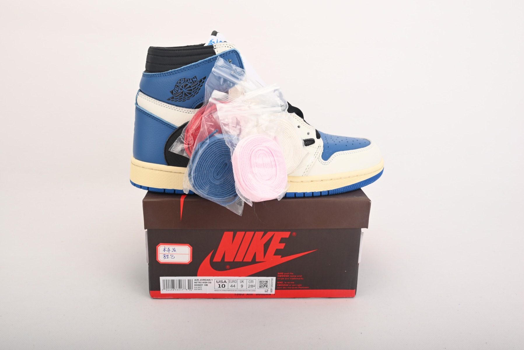 Jordan 1 Retro High OG SP Travis Scott Fragment Military Blue DH3227-105