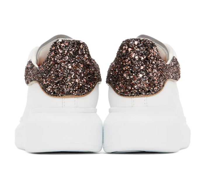 alexander M*Q*en white & pink glitter